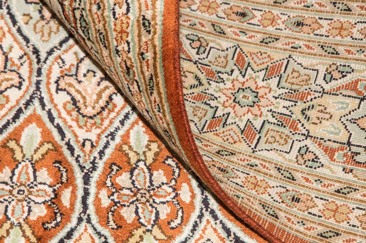 Tapis en soie - Soie du Cachemire - 194 x 120 cm - multicolore