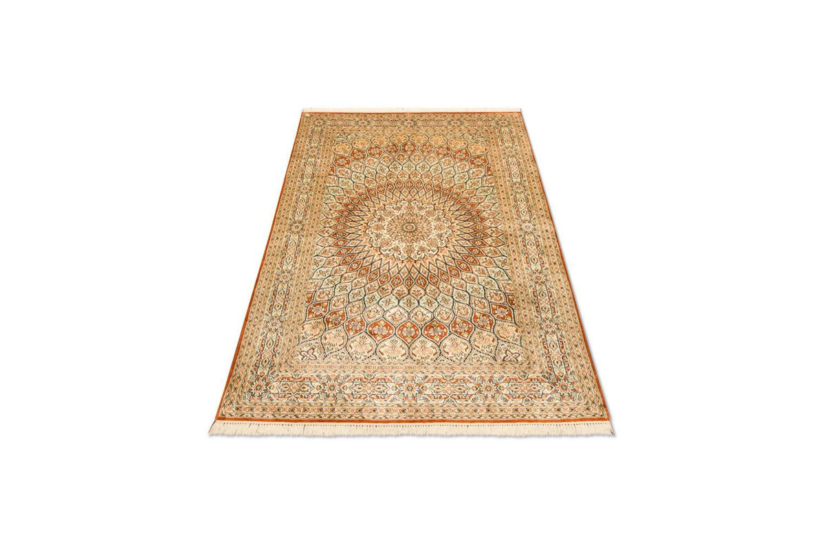 Tapis en soie - Soie du Cachemire - 194 x 120 cm - multicolore