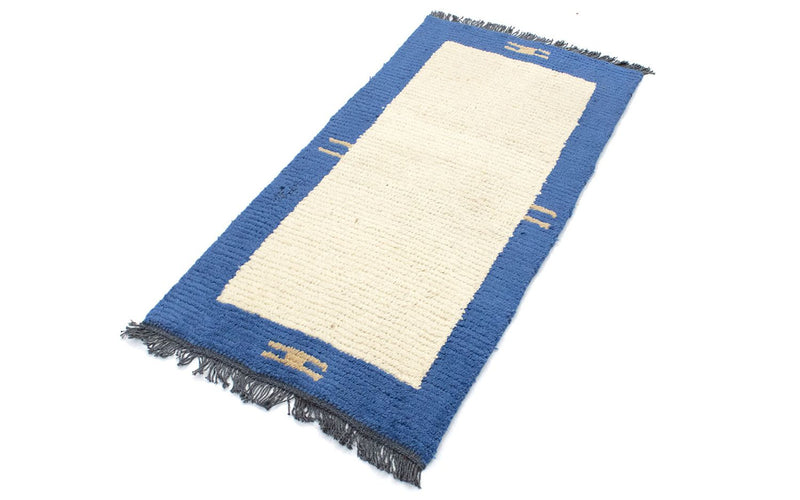 Tapis Népalais - 140 x 70 cm - beige