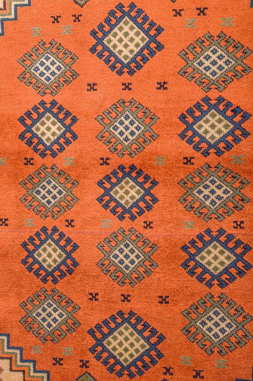 Tapis Turkaman - 184 x 127 cm - orange