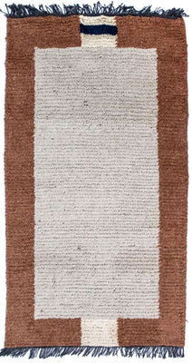 Tapis Népalais - 140 x 70 cm - beige