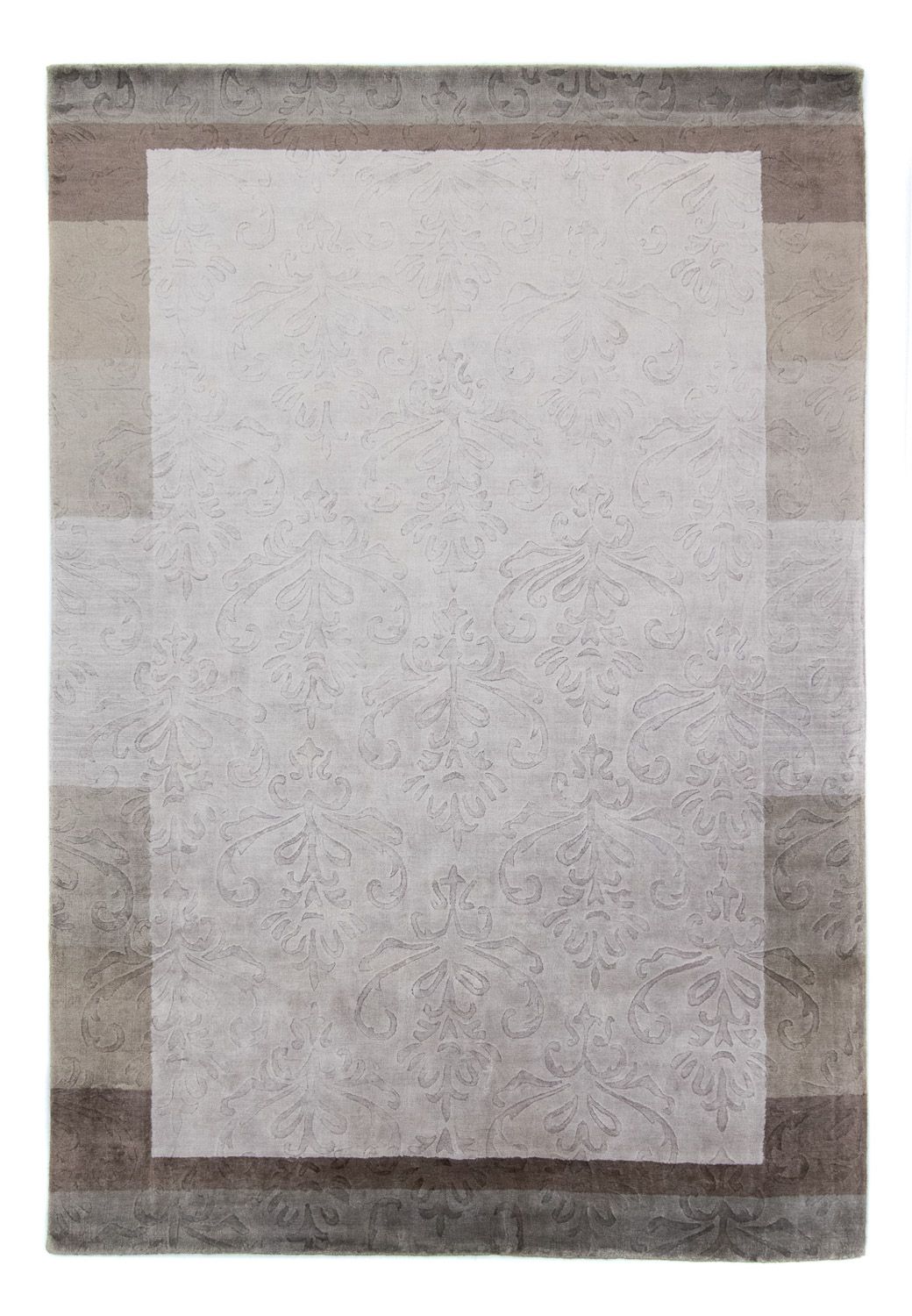 Tapis en laine - 241 x 166 cm - argent
