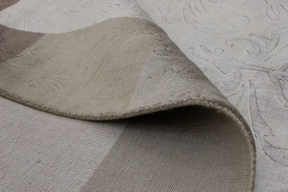 Tapis en laine - 241 x 166 cm - argent