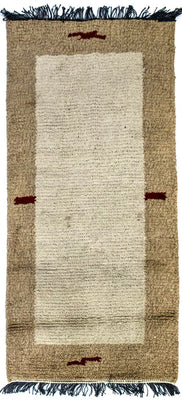 Tapis Népalais - 140 x 70 cm - beige