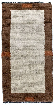 Tapis Népalais - 140 x 70 cm - beige