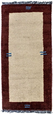 Tapis Népalais - 140 x 70 cm - beige
