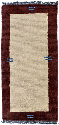 Tapis Népalais - 140 x 70 cm - beige