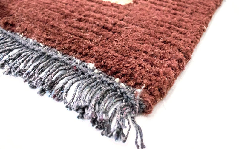 Tapis Népalais - 140 x 70 cm - beige