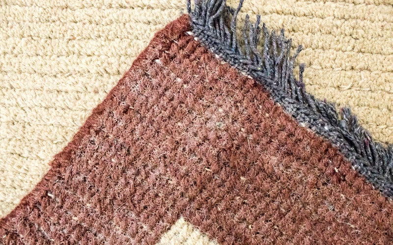 Tapis Népalais - 140 x 70 cm - beige
