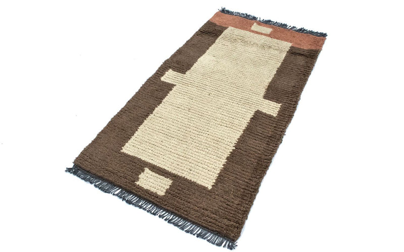 Tapis Népalais - 140 x 70 cm - beige