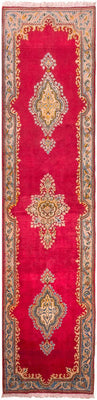 Tapis de couloir Tapis persan - Classique - 308 x 77 cm - rouge