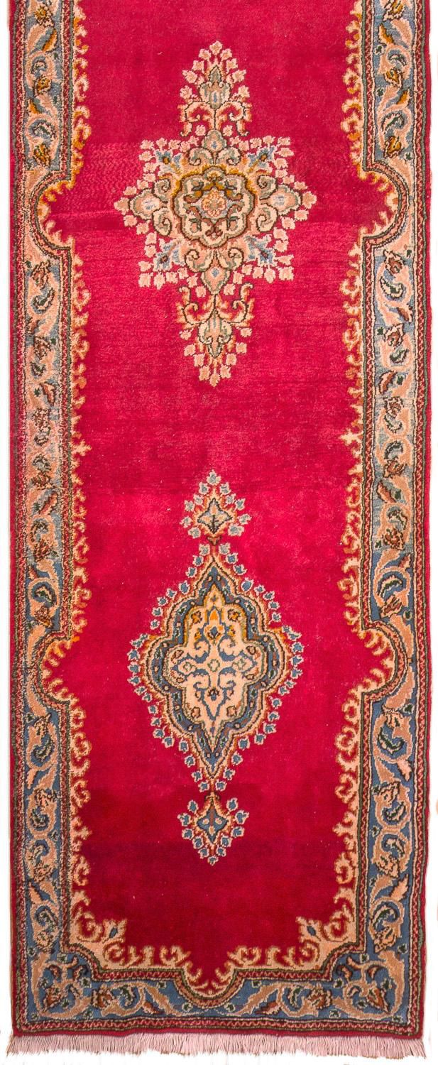 Tapis de couloir Tapis persan - Classique - 308 x 77 cm - rouge
