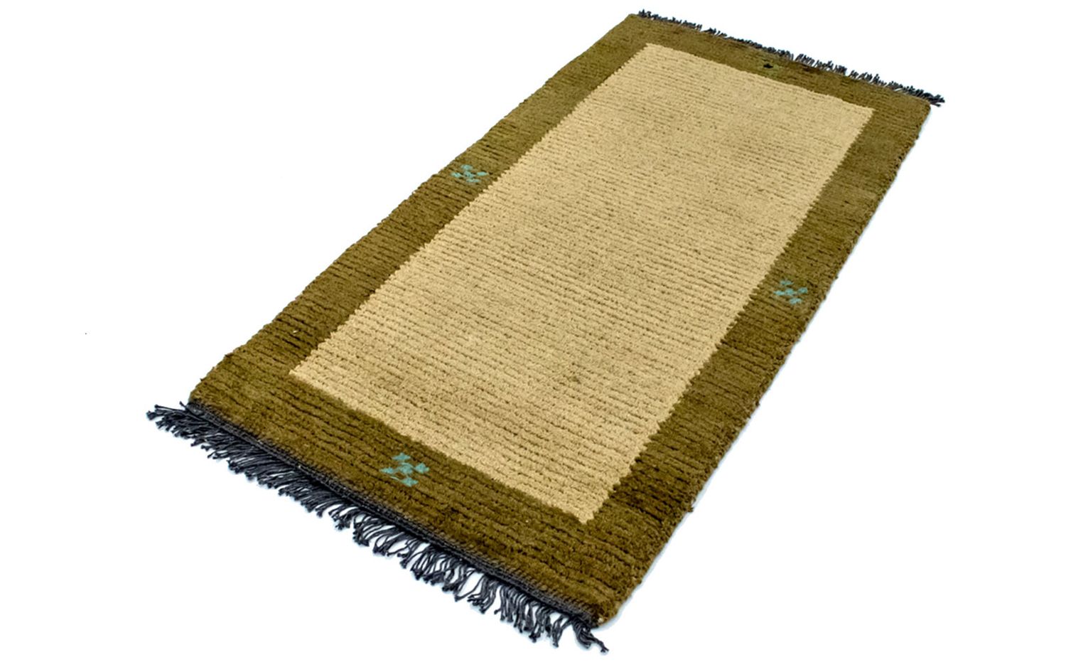 Tapis Népalais - 140 x 70 cm - vert