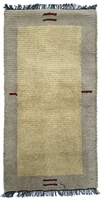 Tapis Népalais - 140 x 70 cm - beige