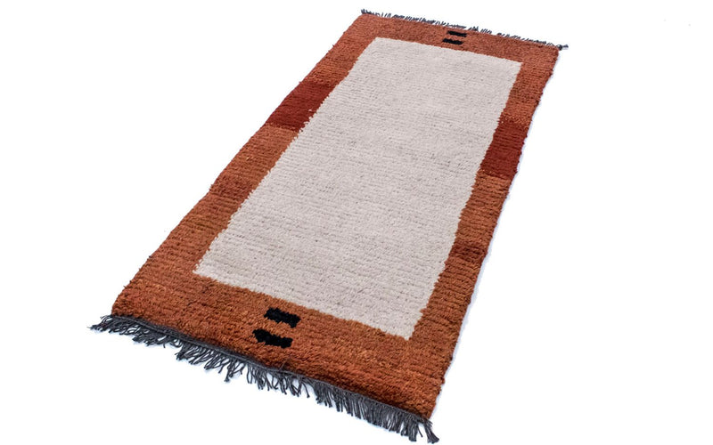 Tapis Népalais - 140 x 70 cm - beige