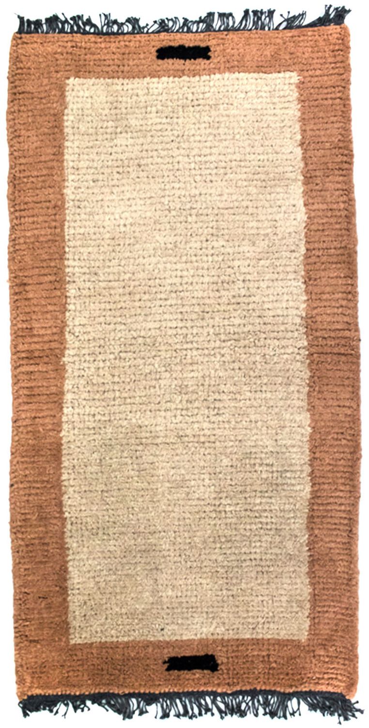 Tapis Népalais - 140 x 70 cm - beige