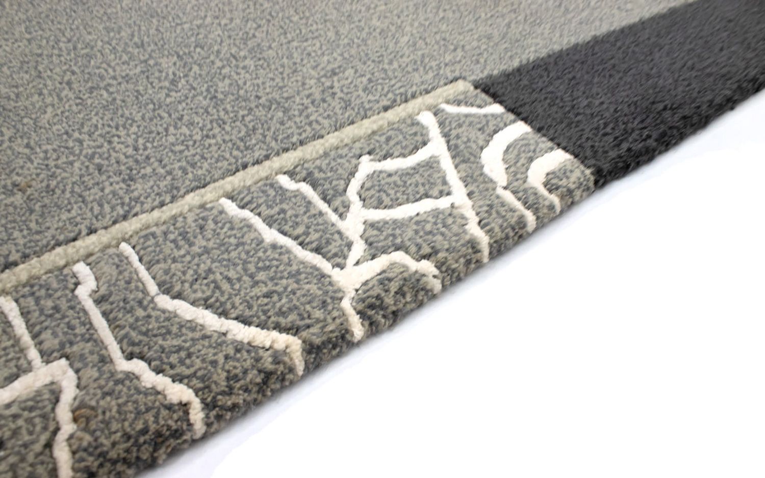Tapis Népalais - 140 x 70 cm - gris