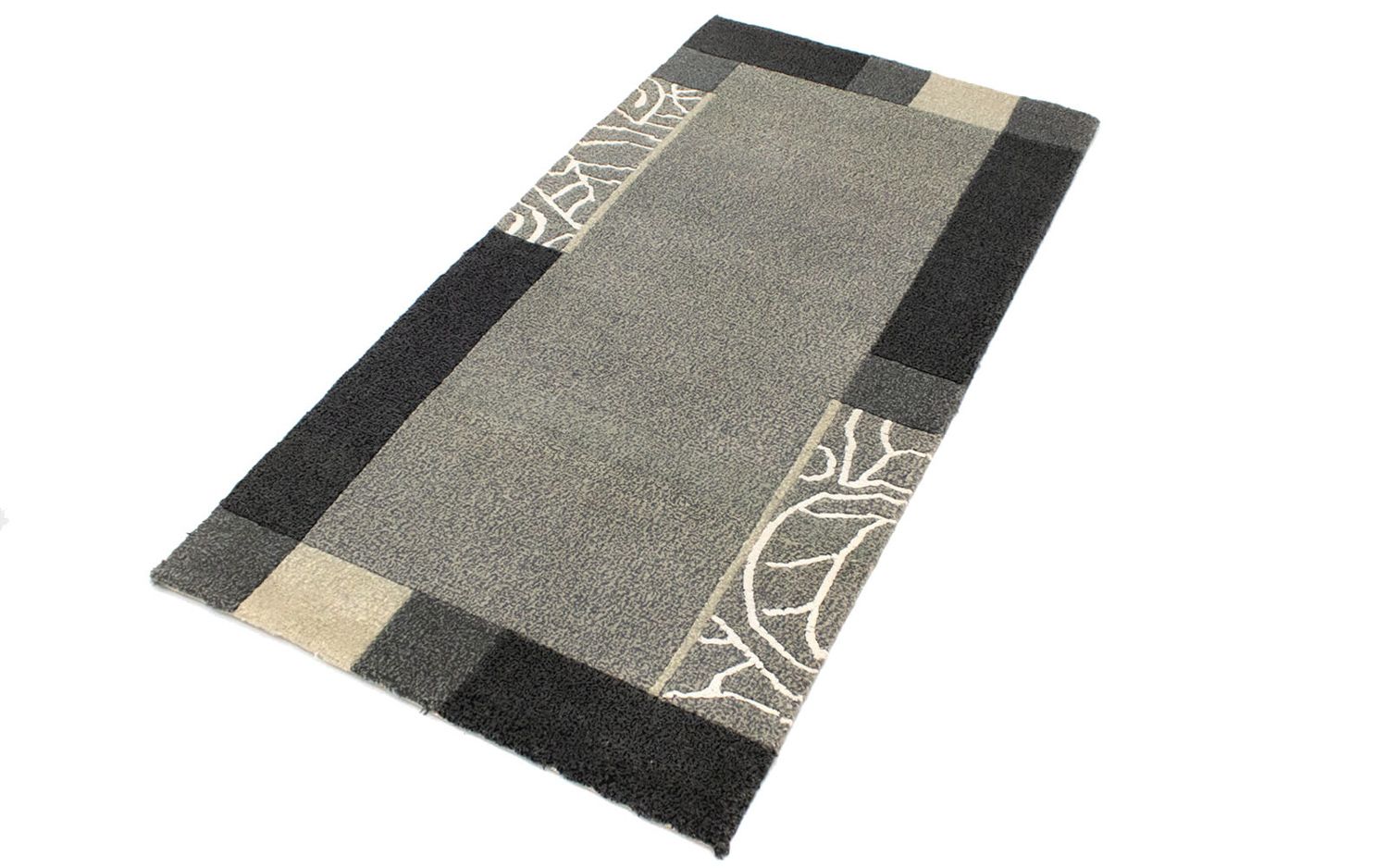 Tapis Népalais - 140 x 70 cm - gris
