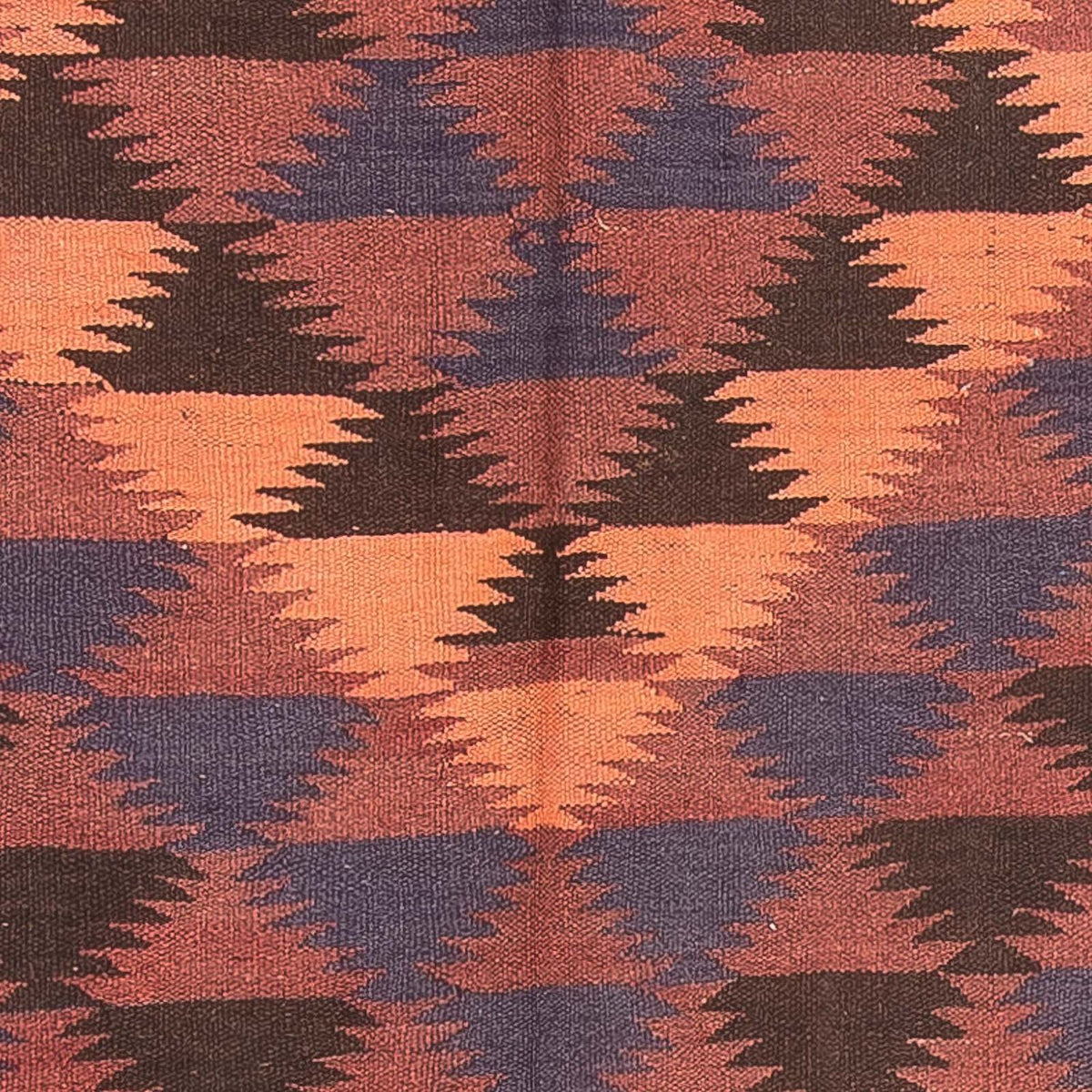 Tapis de couloir Tapis Kelim - Vieux - 450 x 135 cm - marron