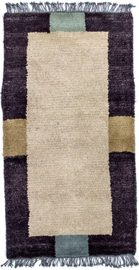 Tapis Népalais - 140 x 70 cm - beige