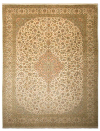 Tapis en soie - Soie du Cachemire - 335 x 243 cm - beige