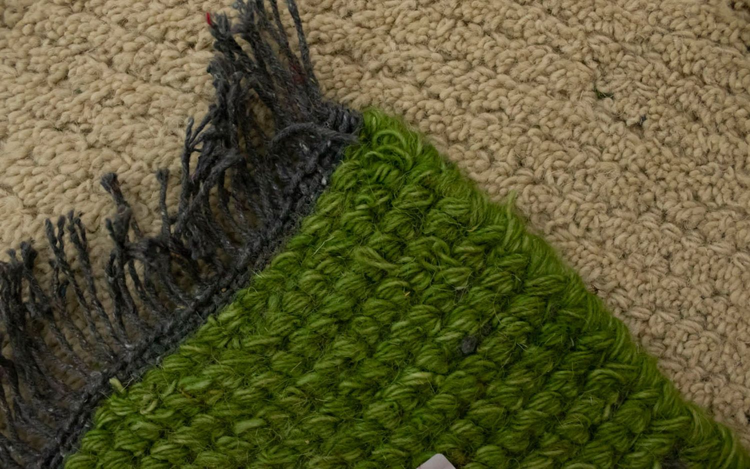 Tapis Népalais - 140 x 70 cm - beige