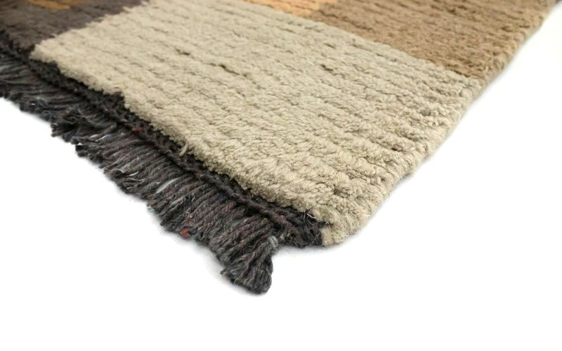 Tapis Népalais - 140 x 70 cm - marron clair