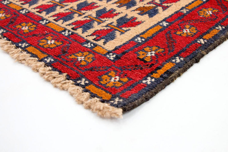 Tapis Belutsch - 130 x 77 cm - rouge