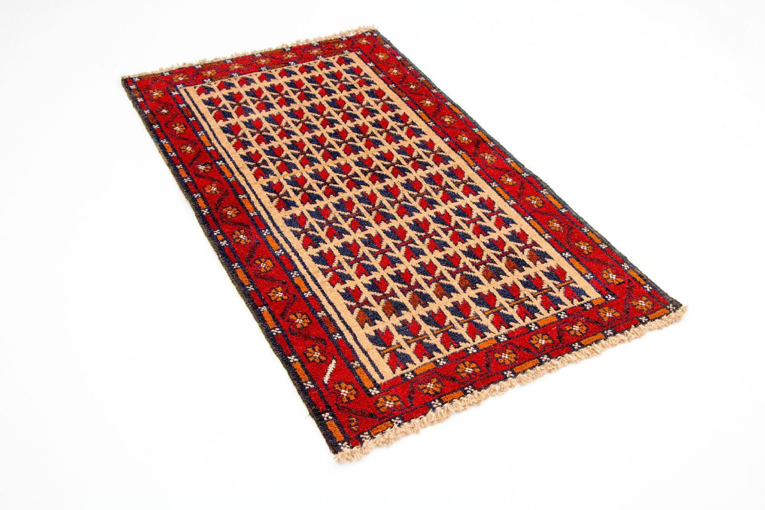 Tapis Belutsch - 130 x 77 cm - rouge