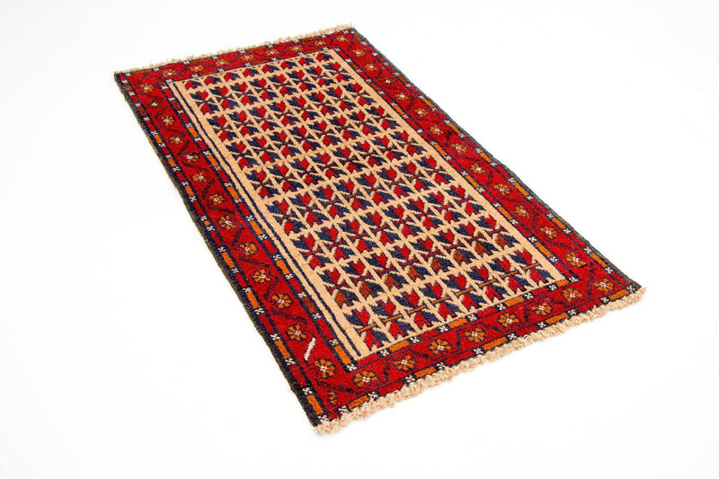 Tapis Belutsch - 130 x 77 cm - rouge