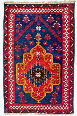 Tapis Belutsch - 130 x 82 cm - bleu