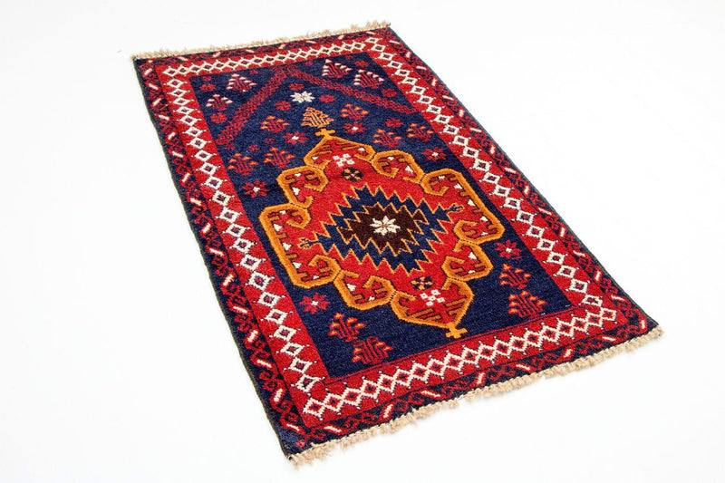 Tapis Belutsch - 130 x 82 cm - bleu