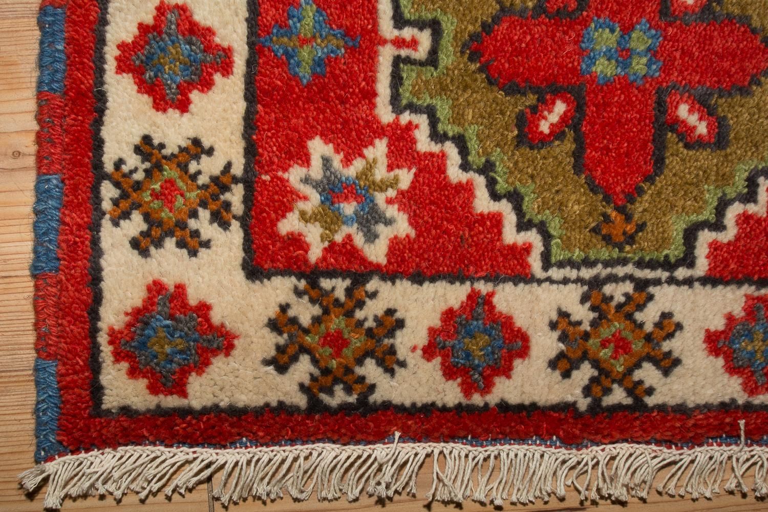 Tapis oriental - 92 x 65 cm - rouge