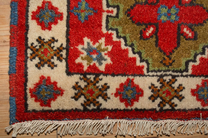 Tapis oriental - 92 x 65 cm - rouge