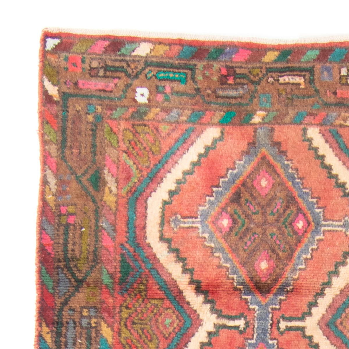 Tapis de couloir Tapis persan - Nomadic - 302 x 77 cm - rouge