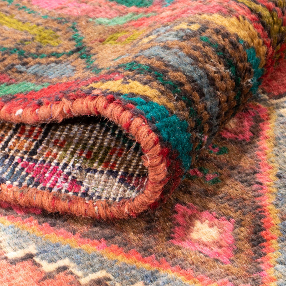 Tapis de couloir Tapis persan - Nomadic - 302 x 77 cm - rouge