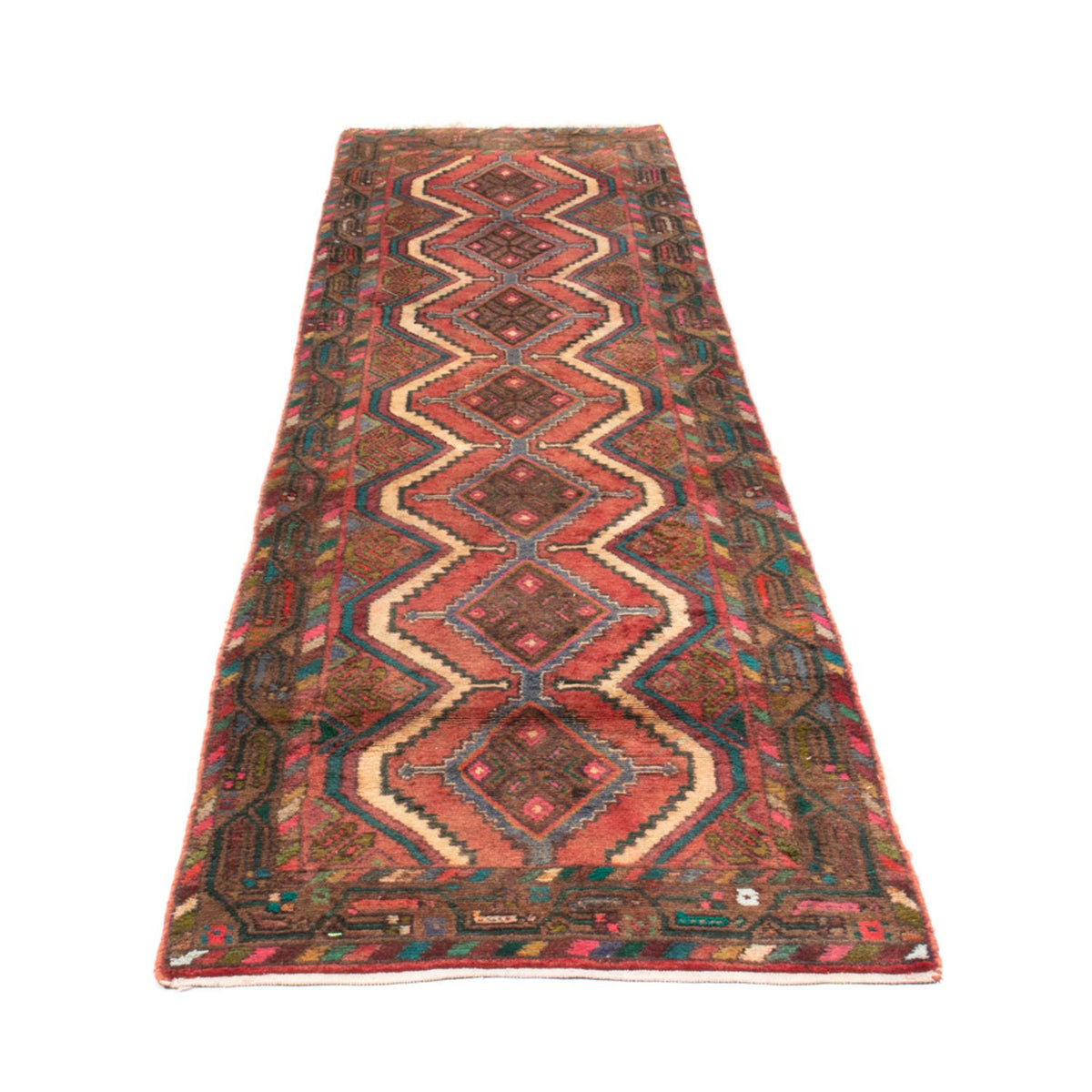 Tapis de couloir Tapis persan - Nomadic - 302 x 77 cm - rouge