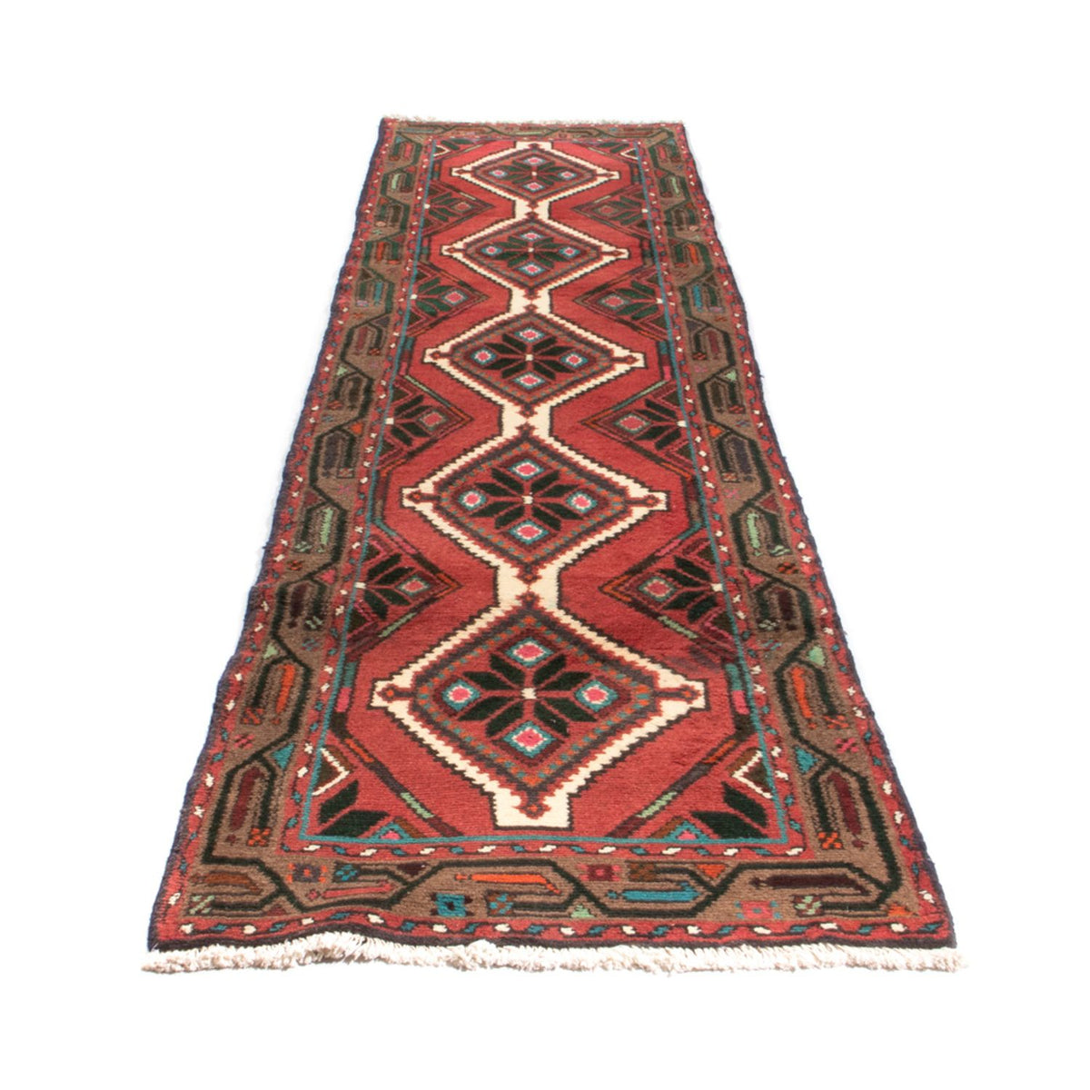 Tapis de couloir Tapis persan - Nomadic - 307 x 78 cm - rouge