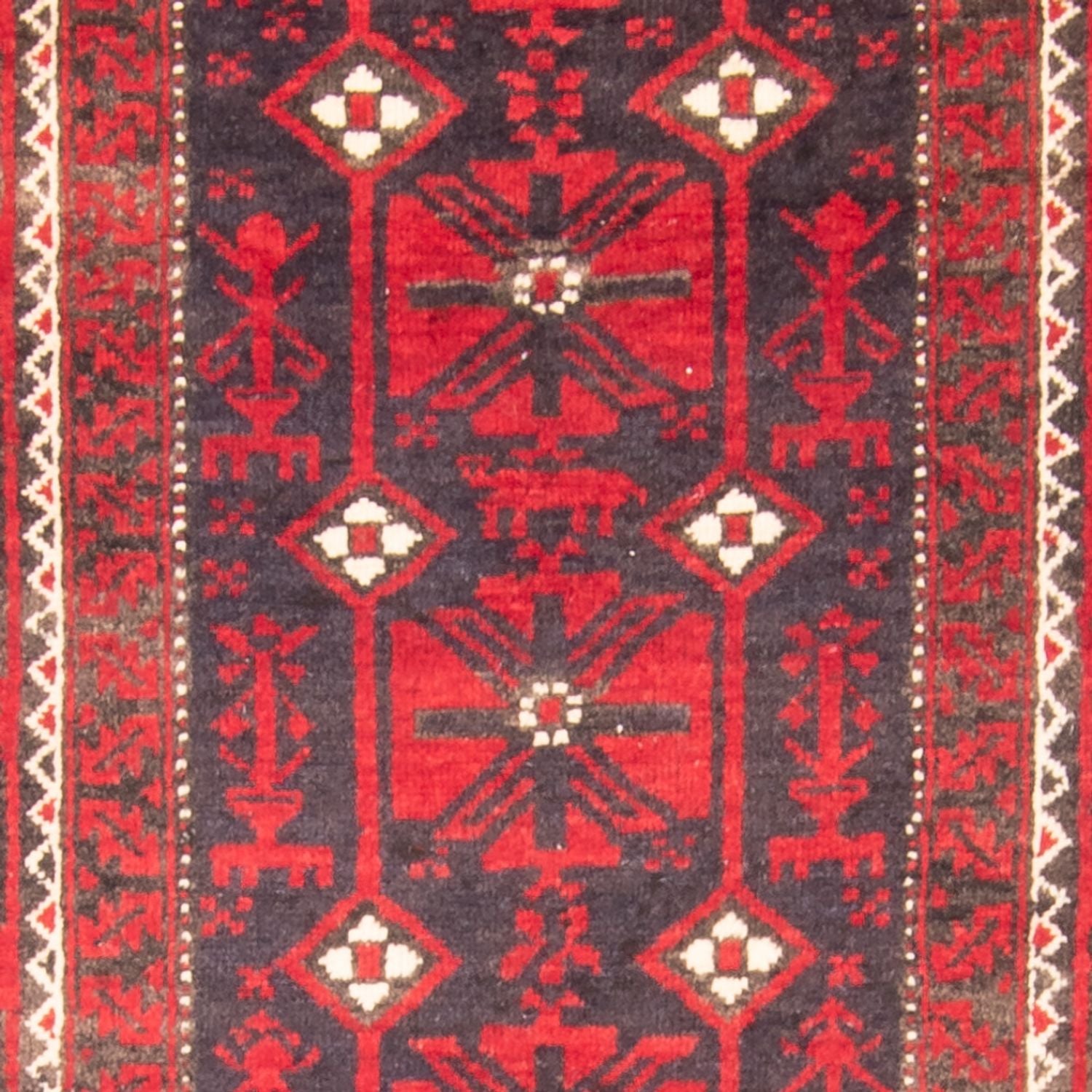 Tapis de couloir Tapis Belutsch - 205 x 112 cm - rouge