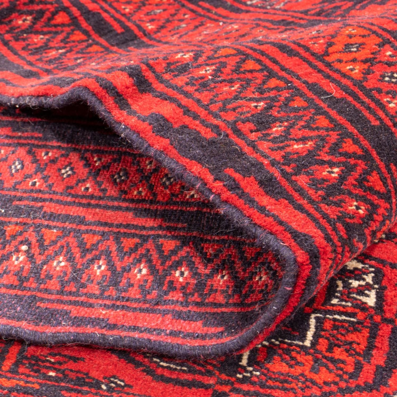 Tapis Turkaman - 168 x 124 cm - rouge