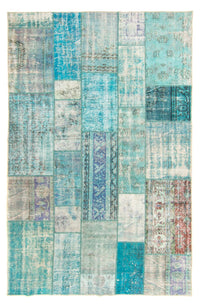 Tapis vintage - 305 x 198 cm - turquoise