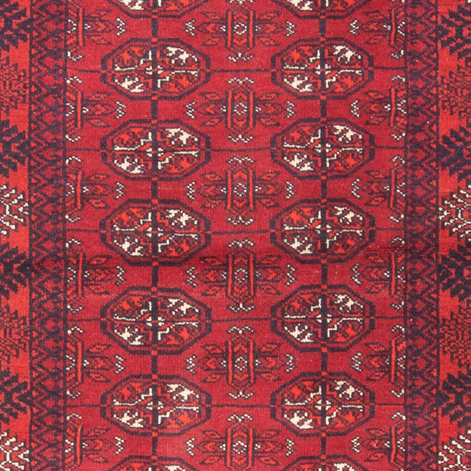 Tapis de couloir Tapis Turkaman - 194 x 74 cm - rouge