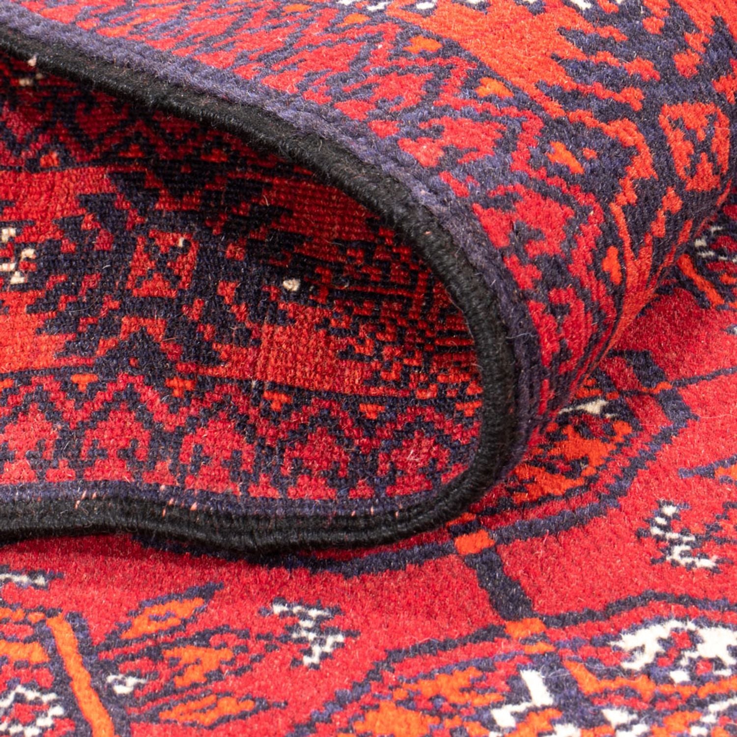 Tapis de couloir Tapis Turkaman - 194 x 74 cm - rouge