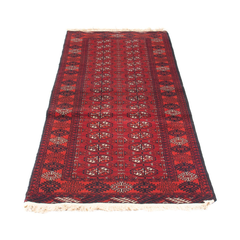 Tapis de couloir Tapis Turkaman - 194 x 74 cm - rouge