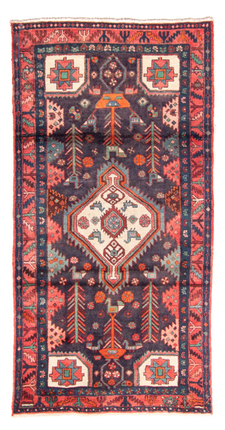 Tapis de couloir Tapis persan - Nomadic - 225 x 112 cm - bleu foncé