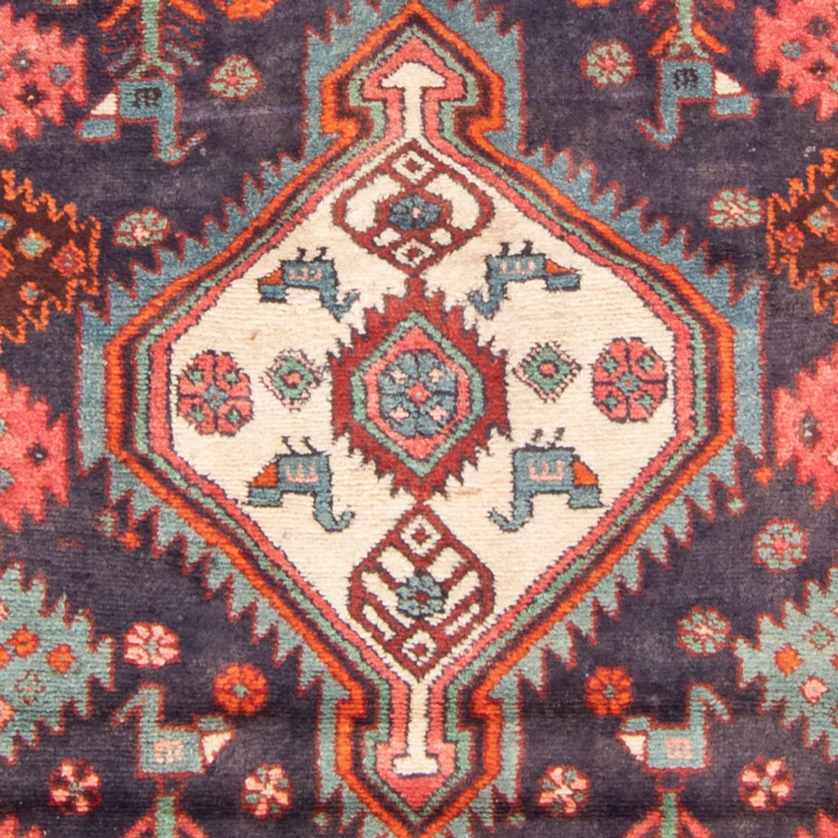 Tapis de couloir Tapis persan - Nomadic - 225 x 112 cm - bleu foncé