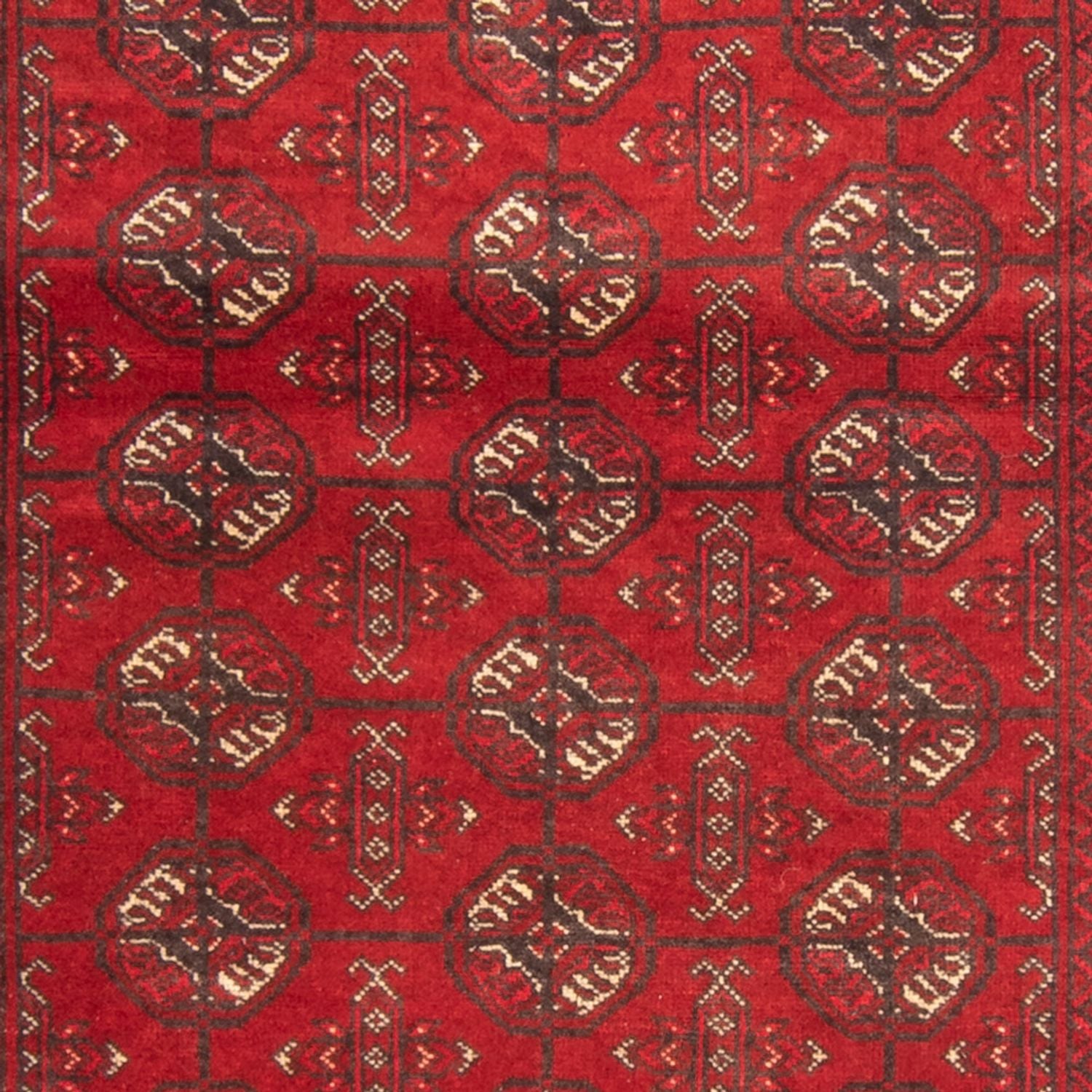 Tapis de couloir Tapis Turkaman - 201 x 86 cm - rouge