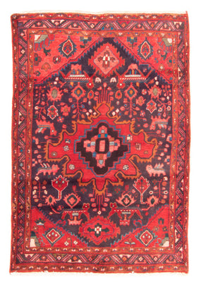 Tapis persan - Nomadic - 196 x 134 cm - bleu foncé