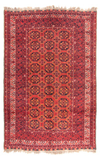Tapis Turkaman - 246 x 157 cm - rouge