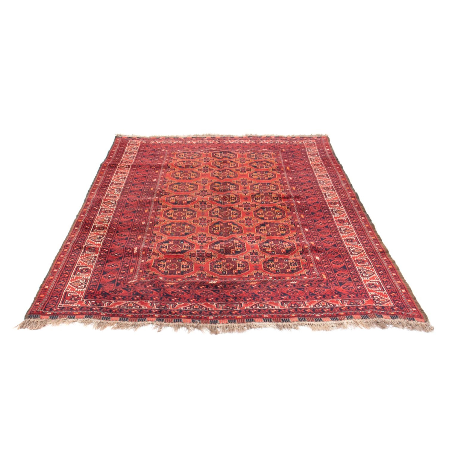Tapis Turkaman - 246 x 157 cm - rouge